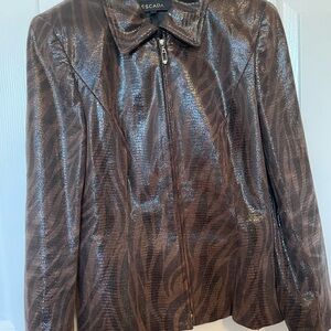 Escada Brown & Black Women's Jacket